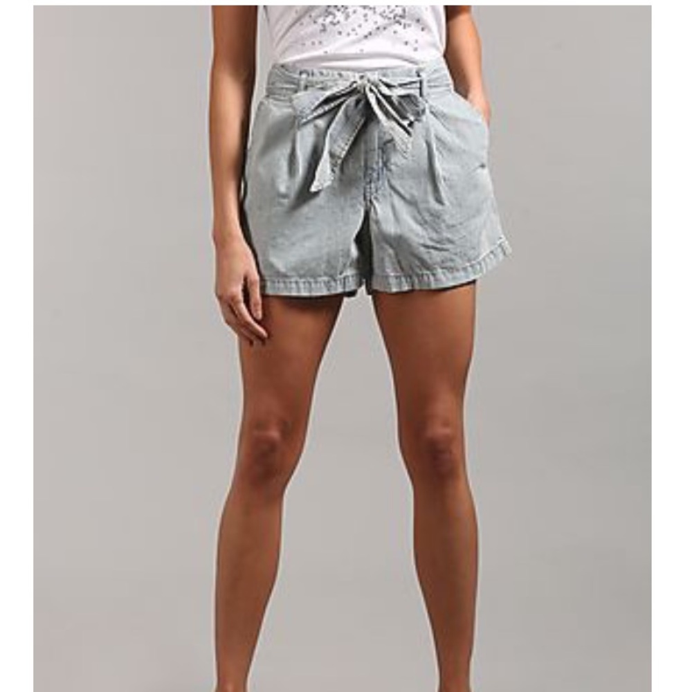 Gap high waisted paper bag shorts